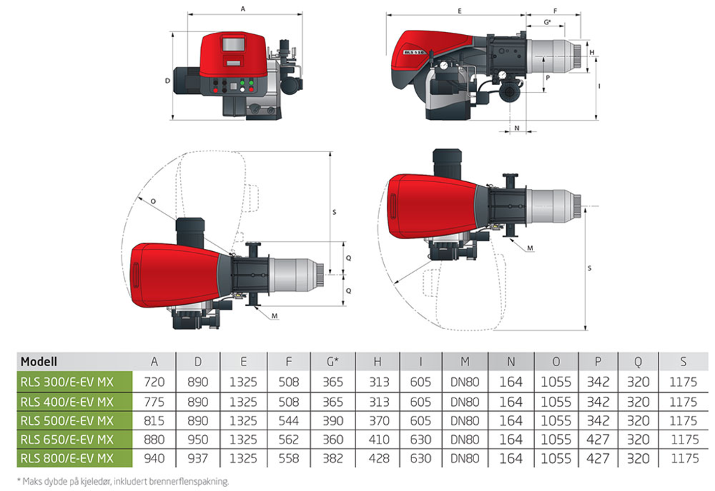 Riello RLS 500/E MX - kombibrenner 