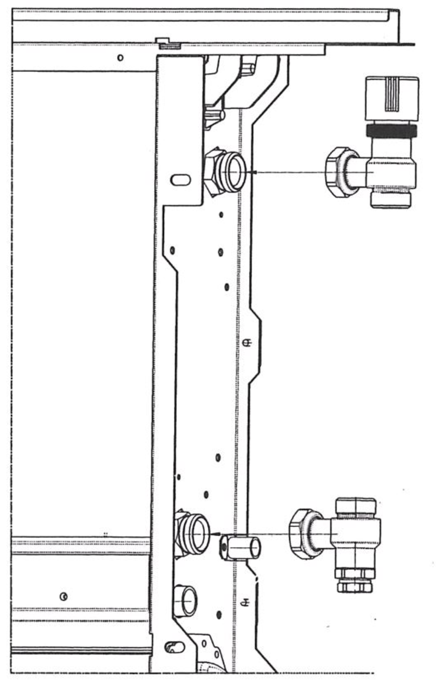 2-veis ventilsett (Wall) manuelt 