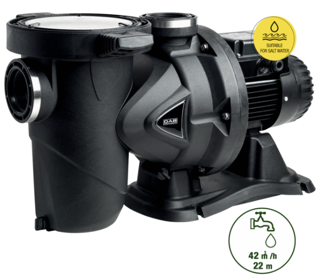 DAB EUROSWIM 150 Poolpumpe 1,5 HP - Selbstansaugende Elektropumpe Für Schwimmbecken