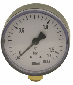 Manometer 1/4" 0-1,6bar Ø63mm