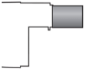 Langt brennerr&#248;r (351mm) for oljebrenner (RL 34)