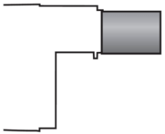 Langt brennerrør (351mm) for oljebrenner (RL 34)