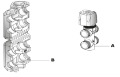 2-veis ventilsett for Riello RK 24-40-47 3/4&quot; tilkobling