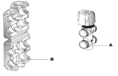 2-veis ventilsett for Riello RK 24-40-47 3/4" tilkobling