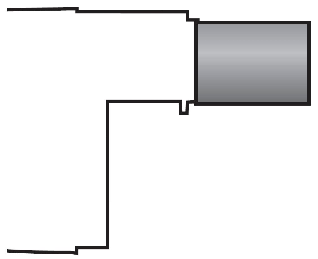 Langt brennerrør (385mm) for oljebrenner (RL 130) 