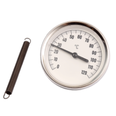Termometer m/ feste 0-120gr.C &#216;63mm armb&#229;nd